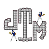 Game Day - Children's & Youth Monogram with Mini Embroidery