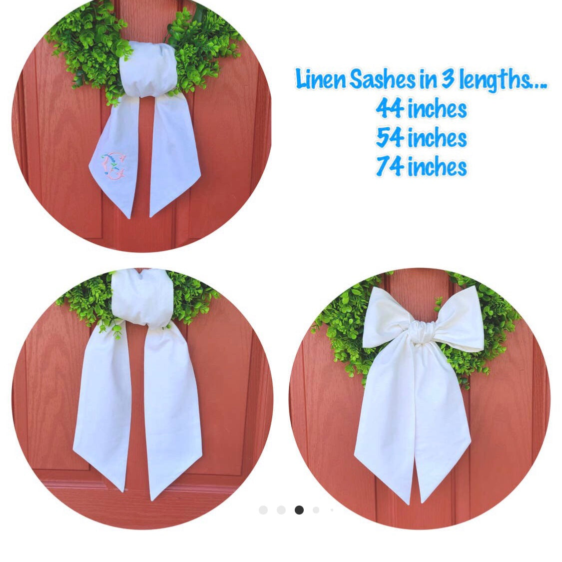 Wreath Sash - All Weather Fabric