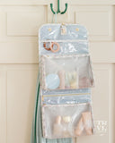 LUXE Hanging Toiletry ANTIBES with Navy Pinstripe Liner