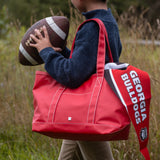 MEDIUM TOTE - COATED CANVAS RED