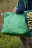 MAXI TOTE - COATED CANVAS Large KELLY GREEN
