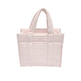 QUILTED MINI GO GO TOTE - PIMLICO STRIPE PINK