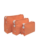 ROADIE SMALL Zip Pouch - GINGHAM ORANGE