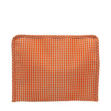 ROADIE LARGE Zip Pouch - GINGHAM ORANGE