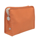 ROADIE MEDIUM Zip Pouch - GINGHAM ORANGE