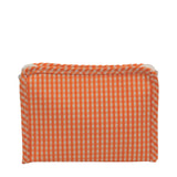 ROADIE SMALL Zip Pouch - GINGHAM ORANGE