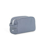 STOWAWAY Toiletry Bag - NAVY GINGHAM