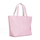 JUMBO TOTE - X-Large Tote PIMLICO STRIPE DUSTY ROSE