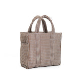 QUILTED MINI GO GO TOTE - GINGHAM COCO