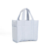 QUILTED MINI GO GO TOTE - PIMLICO STRIPE BLUE