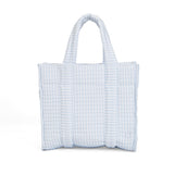 QUILTED MINI GO GO TOTE - PIMLICO STRIPE BLUE
