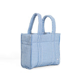 QUILTED MINI GO GO TOTE - PIMLICO STRIPE CHAMBRAY