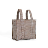 QUILTED MINI GO GO TOTE - GINGHAM COCO
