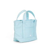 MINI TOTE - COATED CANVAS LAKE BLUE