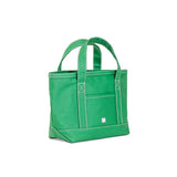 MINI TOTE - COATED CANVAS KELLY GREEN