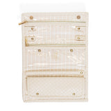 LUXE JEWELRY WALLET - WOVEN SAND