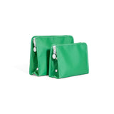 ROADIE LARGE Zip Pouch - COATED CANVAS KELLY GREEN
