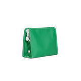 ROADIE MEDIUM Zip Pouch - COATED CANVAS KELLY GREEN
