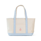 MEDIUM TOTE - COATED CANVAS NATURAL with BALLET MIST TRIM