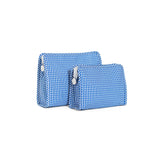 ROADIE LARGE Zip Pouch - GINGHAM ROYAL