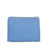 ROADIE MEDIUM Zip Pouch - GINGHAM ROYAL