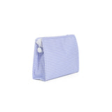 ROADIE LARGE Zip Pouch - GINGHAM LILAC