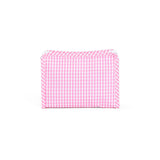 ROADIE SMALL Zip Pouch - GINGHAM PINK