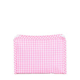 ROADIE SMALL Zip Pouch - GINGHAM PINK