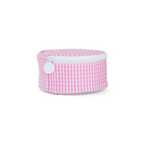 JEWEL ROUND CASE - GINGHAM PINK