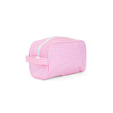 STOWAWAY Toiletry Bag - GINGHAM PINK