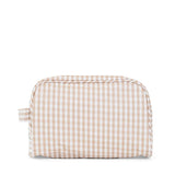 STOWAWAY Toiletry Bag - GINGHAM KHAKI *TRVL deal