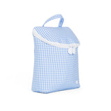 TAKE AWAY INSULATED LUNCH BAG - GINGHAM SKY