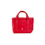 MINI TOTE - COATED CANVAS RED