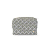 LUXE Everyday Cosmetic Bag - SURREY with Green Pinstripe Liner