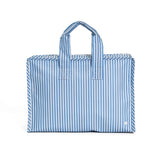 OVERNITE TOTE - PIMLICO STRIPE CHAMBRAY