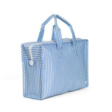 OVERNITE TOTE - PIMLICO STRIPE CHAMBRAY