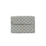 LUXE Hanging Toiletry Case SURREY with Green Pinstripe Liner