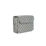 LUXE Hanging Toiletry Case SURREY with Green Pinstripe Liner