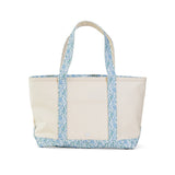 MEDIUM TOTE - COATED CANVAS NATURAL with HAMPTONS TRIM