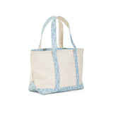 MEDIUM TOTE - COATED CANVAS NATURAL with HAMPTONS TRIM