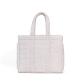 QUILTED GO GO TOTE - PIMLICO STRIPE SAND