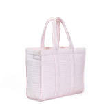 QUILTED GO GO TOTE - PIMLICO STRIPE PINK