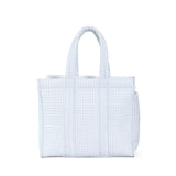QUILTED GO GO TOTE - PIMLICO STRIPE BLUE