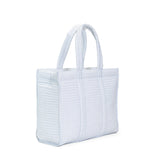 QUILTED GO GO TOTE - PIMLICO STRIPE BLUE