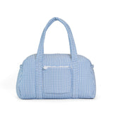 QUILTED GRANDE DUFFEL - PIMLICO STRIPE CHAMBRAY