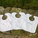 BEST BIB - BUNNY TOILE BLUE  *2 PC PRE-PACK*