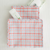 ROADIE LARGE Zip Pouch - CLASSIC PLAID RED