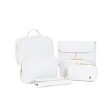 LUXE EVERYDAY Cosmetic Bag - WOVEN BLANC