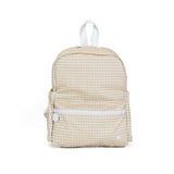 MINI BACKER - GINGHAM NEW KHAKI 3 Backpack