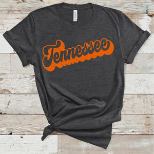 Copy of Tennessee Groovy Tee - Charcoal Grey - Adult XL